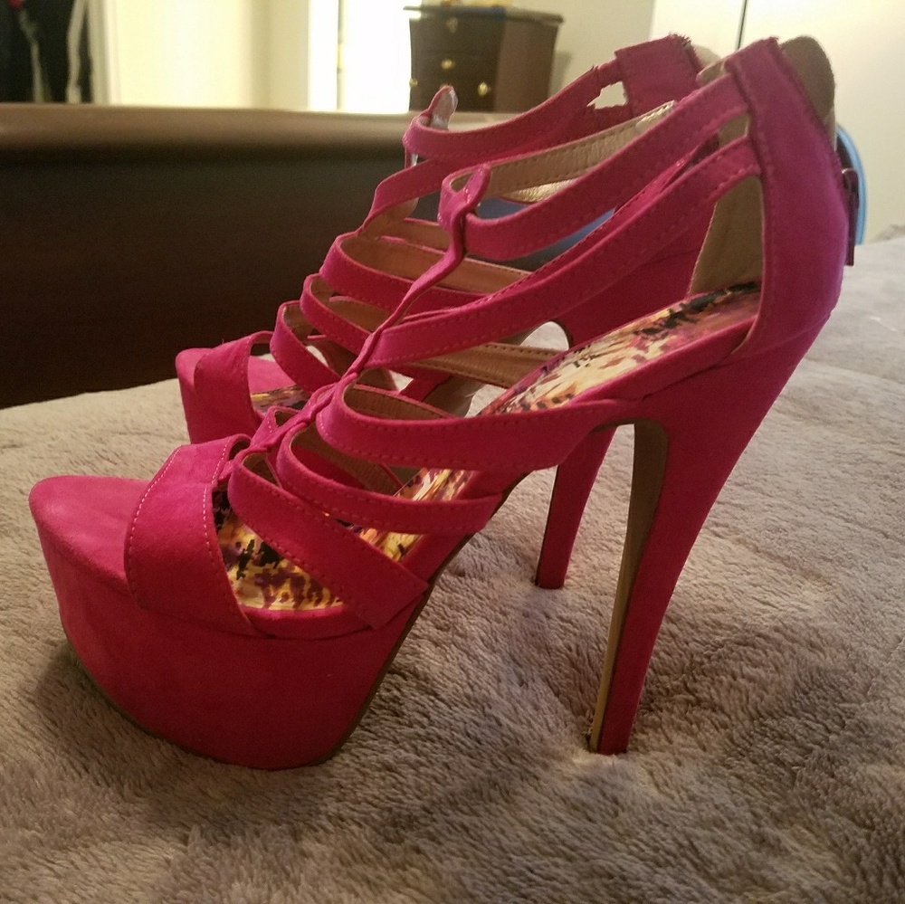 Pink heels